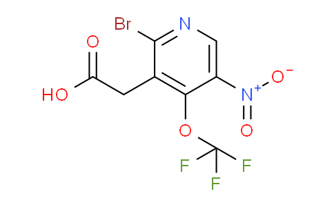 2-Bromo-5-nitro-4-(trifluoromethoxy)pyridine-3-acetic acid