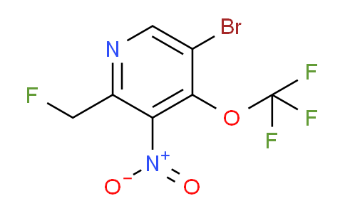 5-Bromo-2-(fluoromethyl)-3-nitro-4-(trifluoromethoxy)pyridine