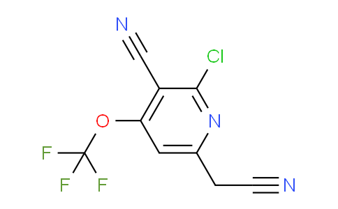 2-Chloro-3-cyano-4-(trifluoromethoxy)pyridine-6-acetonitrile