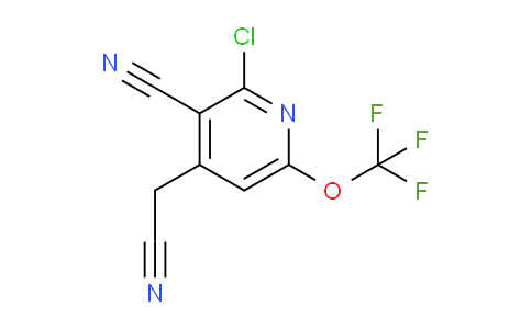 2-Chloro-3-cyano-6-(trifluoromethoxy)pyridine-4-acetonitrile
