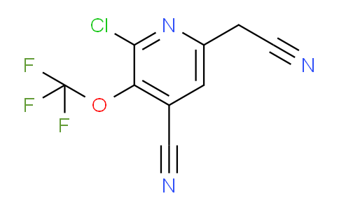 2-Chloro-4-cyano-3-(trifluoromethoxy)pyridine-6-acetonitrile