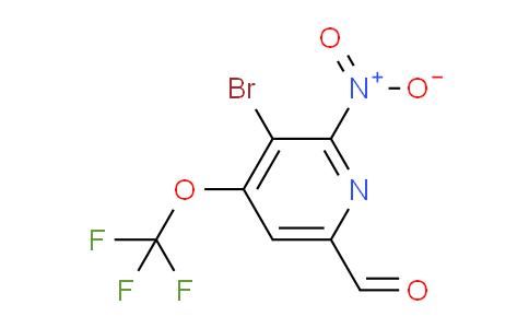 AM183808 | 1806193-73-6 | 3-Bromo-2-nitro-4-(trifluoromethoxy)pyridine-6-carboxaldehyde