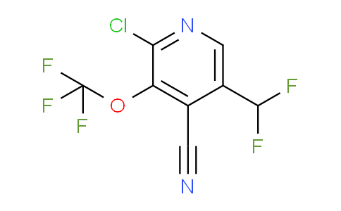 2-Chloro-4-cyano-5-(difluoromethyl)-3-(trifluoromethoxy)pyridine