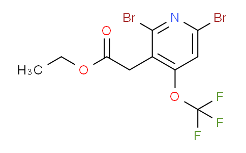 AM18382 | 1804539-29-4 | Ethyl 2,6-dibromo-4-(trifluoromethoxy)pyridine-3-acetate