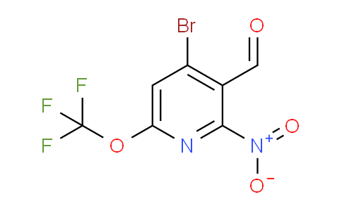 4-Bromo-2-nitro-6-(trifluoromethoxy)pyridine-3-carboxaldehyde