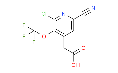 2-Chloro-6-cyano-3-(trifluoromethoxy)pyridine-4-acetic acid