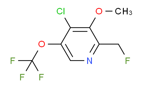 4-Chloro-2-(fluoromethyl)-3-methoxy-5-(trifluoromethoxy)pyridine