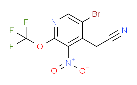 5-Bromo-3-nitro-2-(trifluoromethoxy)pyridine-4-acetonitrile
