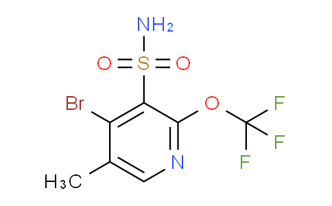 4-Bromo-5-methyl-2-(trifluoromethoxy)pyridine-3-sulfonamide