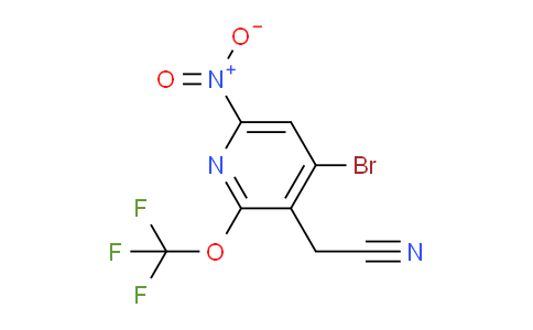 4-Bromo-6-nitro-2-(trifluoromethoxy)pyridine-3-acetonitrile