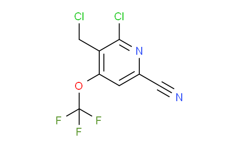 2-Chloro-3-(chloromethyl)-6-cyano-4-(trifluoromethoxy)pyridine