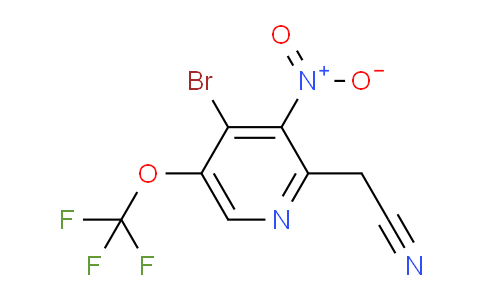 4-Bromo-3-nitro-5-(trifluoromethoxy)pyridine-2-acetonitrile