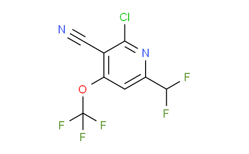 2-Chloro-3-cyano-6-(difluoromethyl)-4-(trifluoromethoxy)pyridine