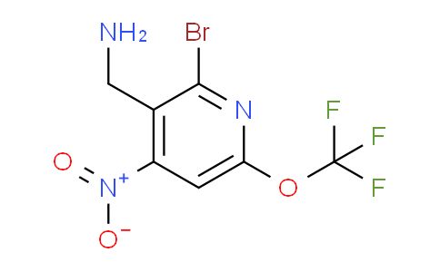 3-(Aminomethyl)-2-bromo-4-nitro-6-(trifluoromethoxy)pyridine