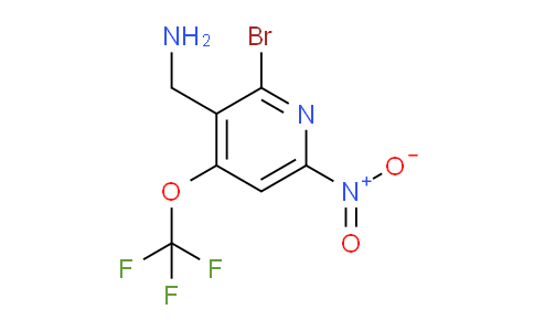3-(Aminomethyl)-2-bromo-6-nitro-4-(trifluoromethoxy)pyridine