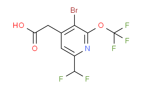 AM184141 | 1803959-43-4 | 3-Bromo-6-(difluoromethyl)-2-(trifluoromethoxy)pyridine-4-acetic acid