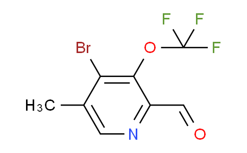 4-Bromo-5-methyl-3-(trifluoromethoxy)pyridine-2-carboxaldehyde