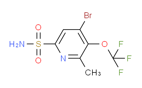 4-Bromo-2-methyl-3-(trifluoromethoxy)pyridine-6-sulfonamide