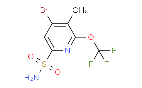 4-Bromo-3-methyl-2-(trifluoromethoxy)pyridine-6-sulfonamide