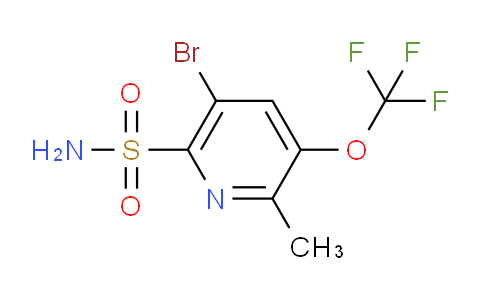 5-Bromo-2-methyl-3-(trifluoromethoxy)pyridine-6-sulfonamide