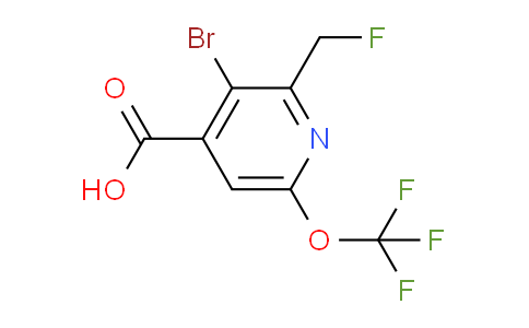 3-Bromo-2-(fluoromethyl)-6-(trifluoromethoxy)pyridine-4-carboxylic acid