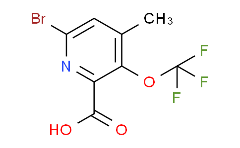 6-Bromo-4-methyl-3-(trifluoromethoxy)pyridine-2-carboxylic acid