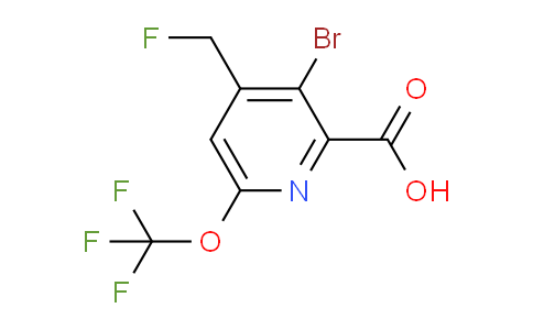 AM184161 | 1804573-58-7 | 3-Bromo-4-(fluoromethyl)-6-(trifluoromethoxy)pyridine-2-carboxylic acid