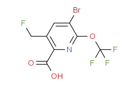 AM184163 | 1806219-15-7 | 3-Bromo-5-(fluoromethyl)-2-(trifluoromethoxy)pyridine-6-carboxylic acid