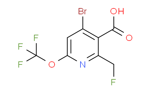 4-Bromo-2-(fluoromethyl)-6-(trifluoromethoxy)pyridine-3-carboxylic acid