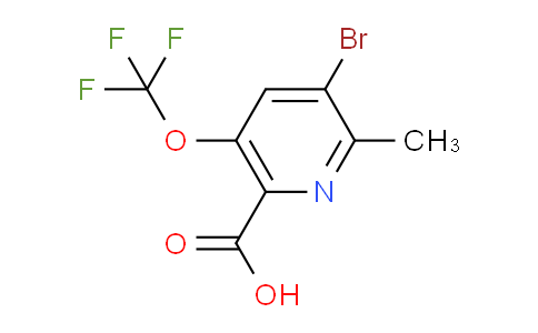 AM184169 | 1803955-63-6 | 3-Bromo-2-methyl-5-(trifluoromethoxy)pyridine-6-carboxylic acid