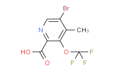 5-Bromo-4-methyl-3-(trifluoromethoxy)pyridine-2-carboxylic acid