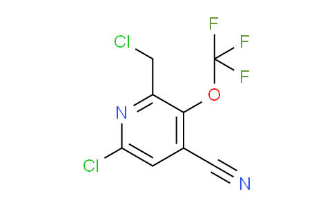 6-Chloro-2-(chloromethyl)-4-cyano-3-(trifluoromethoxy)pyridine