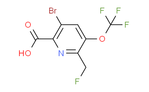 AM184175 | 1803684-56-1 | 5-Bromo-2-(fluoromethyl)-3-(trifluoromethoxy)pyridine-6-carboxylic acid