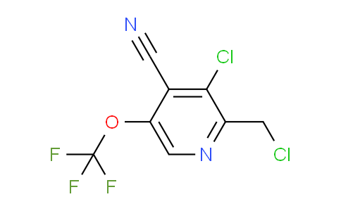 3-Chloro-2-(chloromethyl)-4-cyano-5-(trifluoromethoxy)pyridine
