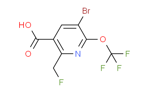 AM184177 | 1806091-81-5 | 3-Bromo-6-(fluoromethyl)-2-(trifluoromethoxy)pyridine-5-carboxylic acid
