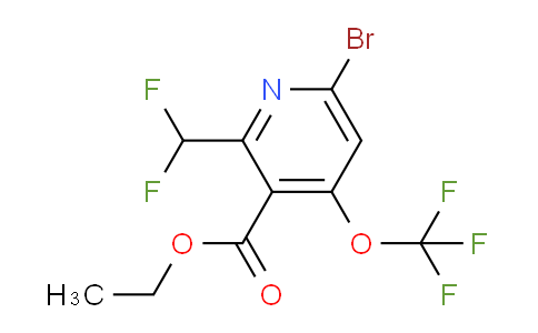 Ethyl 6-bromo-2-(difluoromethyl)-4-(trifluoromethoxy)pyridine-3-carboxylate