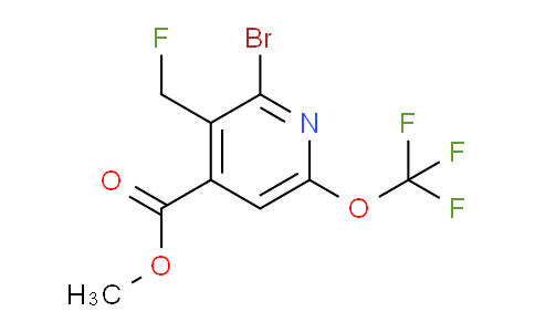 Methyl 2-bromo-3-(fluoromethyl)-6-(trifluoromethoxy)pyridine-4-carboxylate