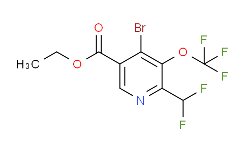 AM184197 | 1806077-56-4 | Ethyl 4-bromo-2-(difluoromethyl)-3-(trifluoromethoxy)pyridine-5-carboxylate