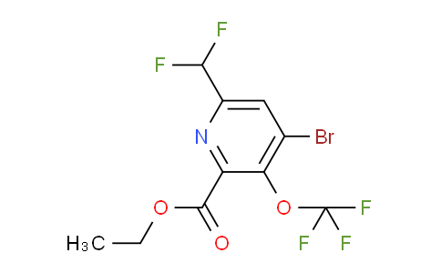 AM184199 | 1804000-58-5 | Ethyl 4-bromo-6-(difluoromethyl)-3-(trifluoromethoxy)pyridine-2-carboxylate