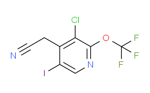 3-Chloro-5-iodo-2-(trifluoromethoxy)pyridine-4-acetonitrile