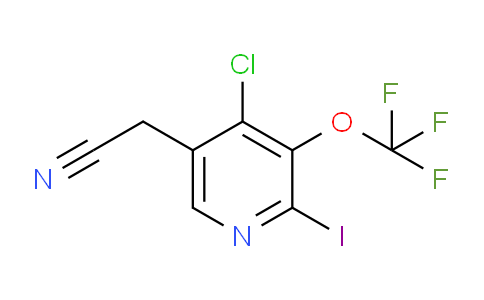 4-Chloro-2-iodo-3-(trifluoromethoxy)pyridine-5-acetonitrile