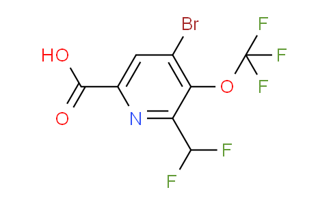 AM184251 | 1804751-66-3 | 4-Bromo-2-(difluoromethyl)-3-(trifluoromethoxy)pyridine-6-carboxylic acid