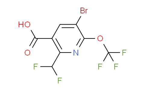 AM184267 | 1806172-79-1 | 3-Bromo-6-(difluoromethyl)-2-(trifluoromethoxy)pyridine-5-carboxylic acid