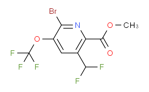 AM184278 | 1803641-77-1 | Methyl 2-bromo-5-(difluoromethyl)-3-(trifluoromethoxy)pyridine-6-carboxylate