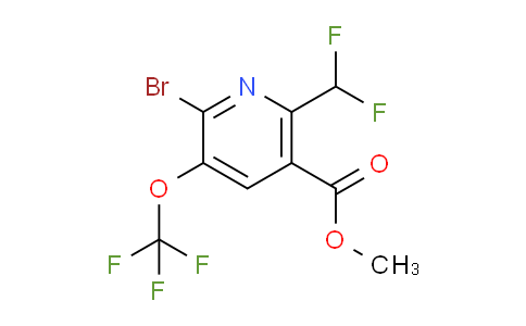 AM184282 | 1806240-01-6 | Methyl 2-bromo-6-(difluoromethyl)-3-(trifluoromethoxy)pyridine-5-carboxylate
