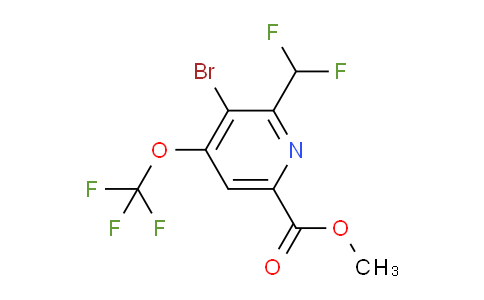 AM184286 | 1803641-83-9 | Methyl 3-bromo-2-(difluoromethyl)-4-(trifluoromethoxy)pyridine-6-carboxylate