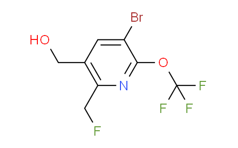 3-Bromo-6-(fluoromethyl)-2-(trifluoromethoxy)pyridine-5-methanol