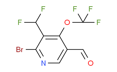2-Bromo-3-(difluoromethyl)-4-(trifluoromethoxy)pyridine-5-carboxaldehyde