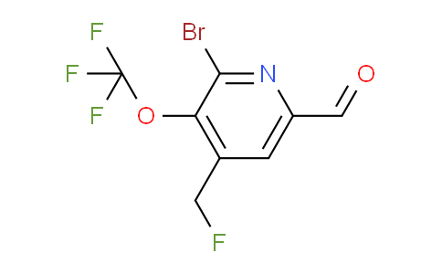 AM184299 | 1803615-16-8 | 2-Bromo-4-(fluoromethyl)-3-(trifluoromethoxy)pyridine-6-carboxaldehyde