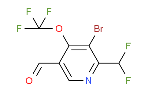 3-Bromo-2-(difluoromethyl)-4-(trifluoromethoxy)pyridine-5-carboxaldehyde